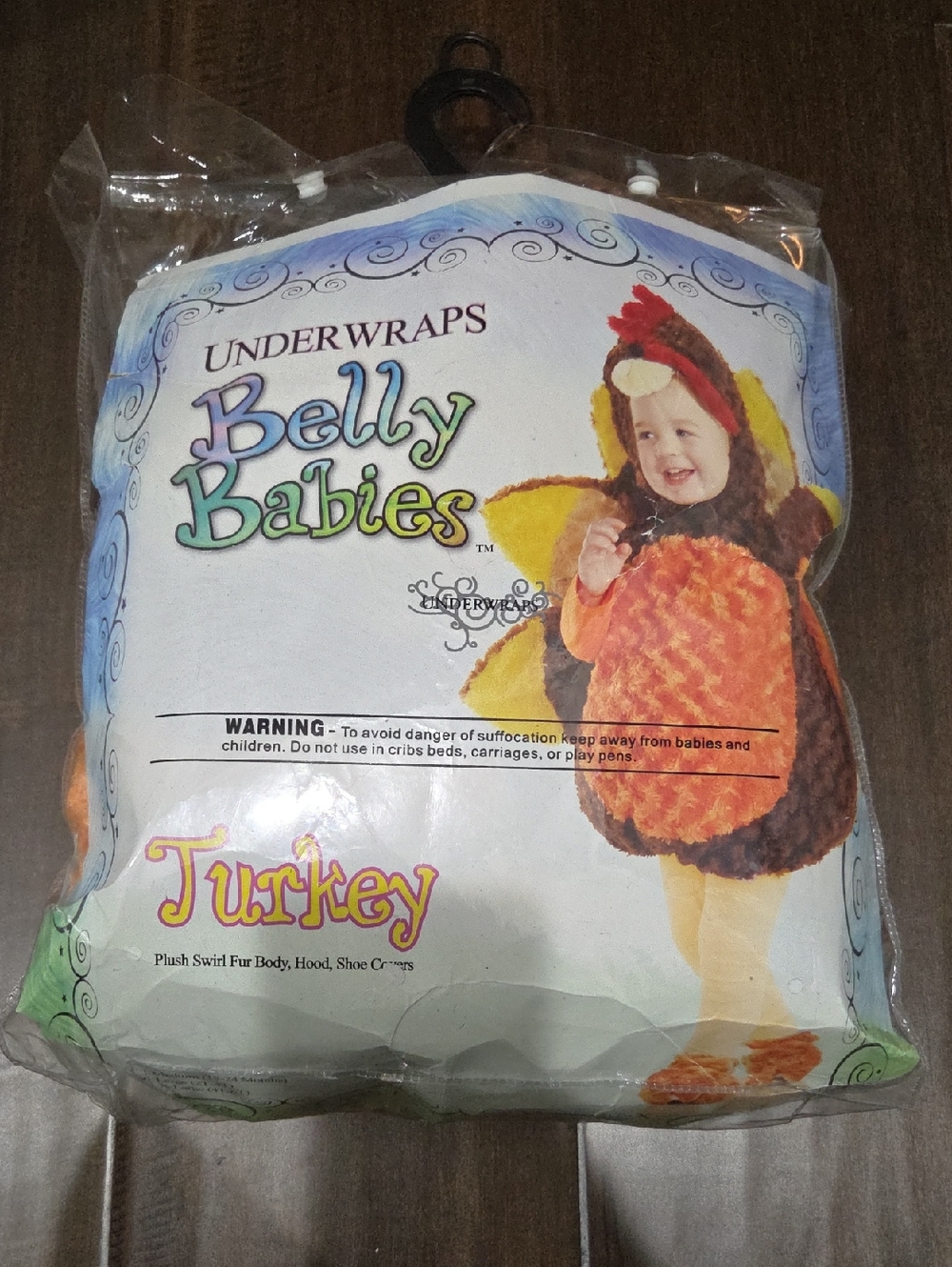 Underwraps Belly Babies Turkey Costume - Brown & Orange